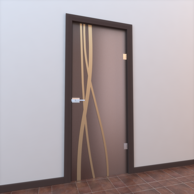glass door monoblock 003 Modèle 3D .c4d .max .obj .3ds .fbx .stl .blend