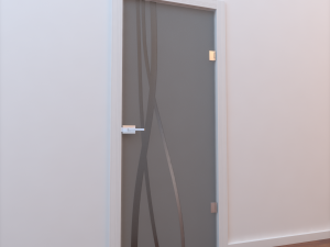 glass door monoblock 003 Modèle 3D