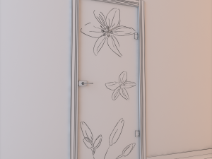 glass door monoblock 005 3D Модель