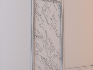 glass door monoblock 007 3D Модель