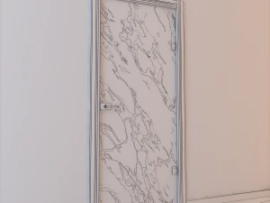 glass door monoblock 007 3D Model