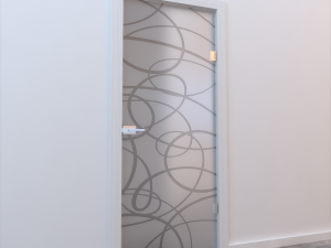 glass door monoblock 008 Model 3D
