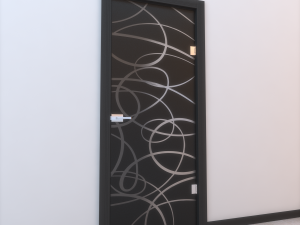 glass door monoblock 008 Model 3D