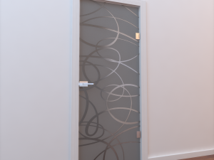 glass door monoblock 008 Model 3D