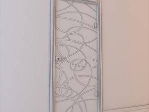 glass door monoblock 008 Model 3D