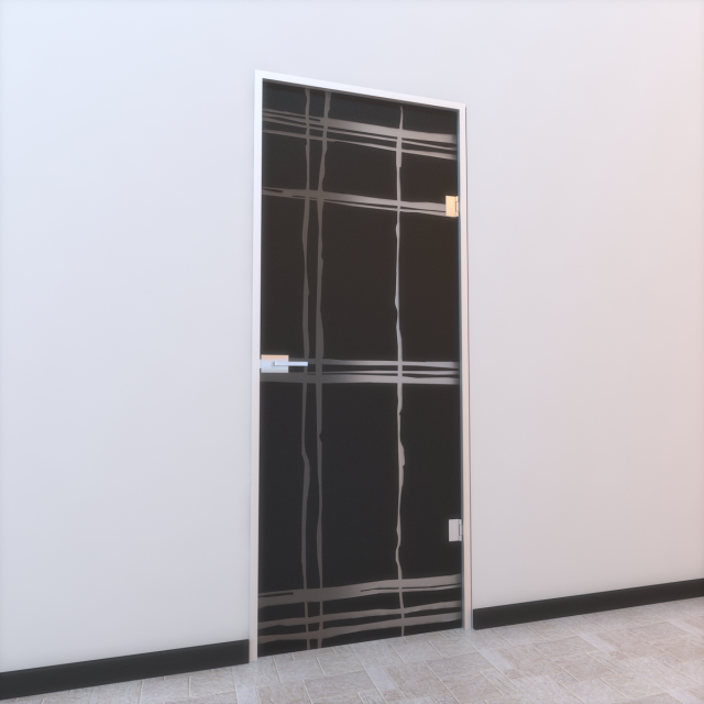 glass door z 001 3D 模型 .c4d .max .obj .3ds .fbx .stl .blend 