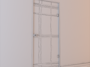 glass door z 001 3D 模型