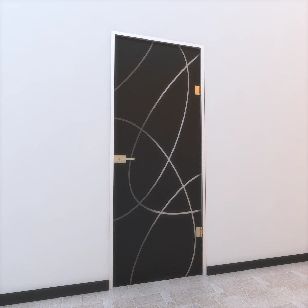 glass door z 002 3D Model .c4d .max .obj .3ds .fbx .stl .blend 