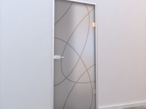 glass door z 002 3D 模型