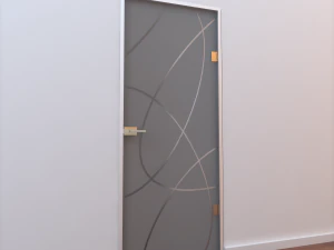 glass door z 002 3D Model