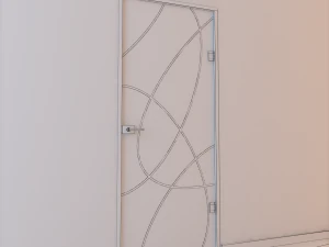 glass door z 002 3D Model
