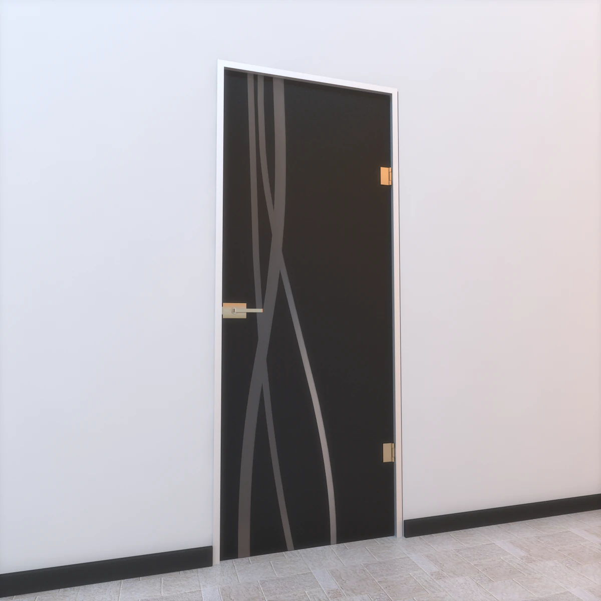 glass door z 003 3D Model .c4d .max .obj .3ds .fbx .stl .blend