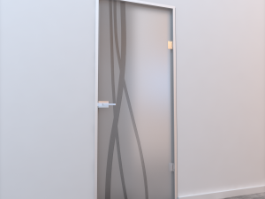 glass door z 003 Modello 3D