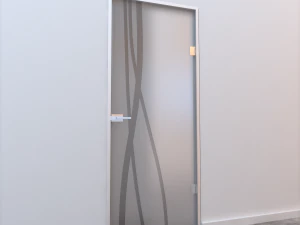 glass door z 003 3D Model