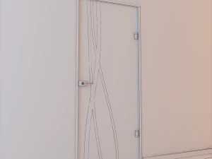 glass door z 003 3D Model