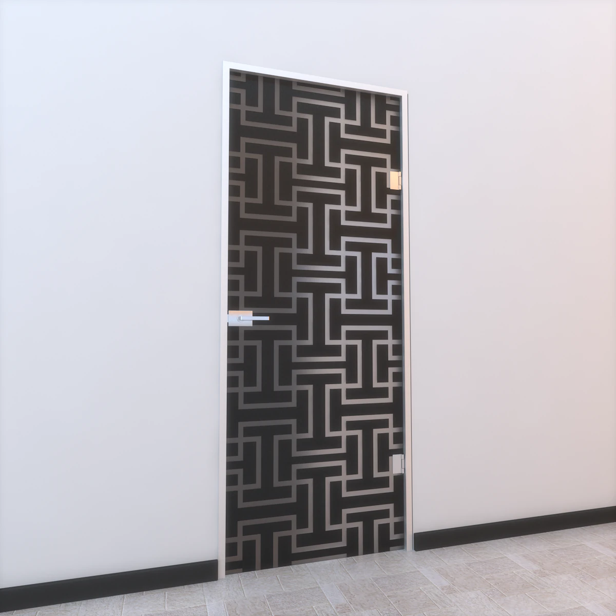 glass door z 004 3D Model .c4d .max .obj .3ds .fbx .stl .blend 