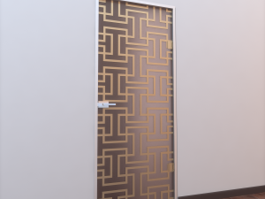 glass door z 004 Model 3D