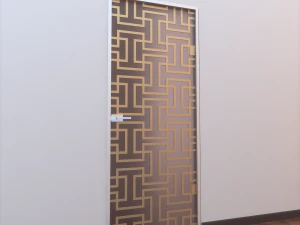 glass door z 004 3D Model