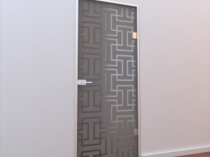 glass door z 004 Model 3D