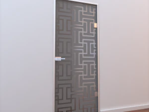 glass door z 004 3D Model
