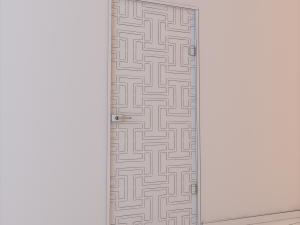 glass door z 004 Model 3D
