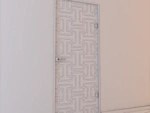 glass door z 004 3D Model