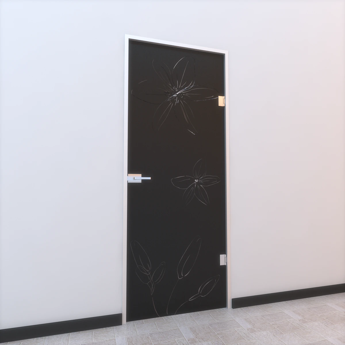 glass door z 005 3D Model .c4d .max .obj .3ds .fbx .stl .blend 