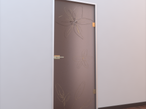glass door z 005 Modelo 3D