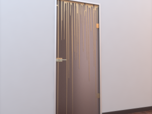 glass door l 006 3D 모델