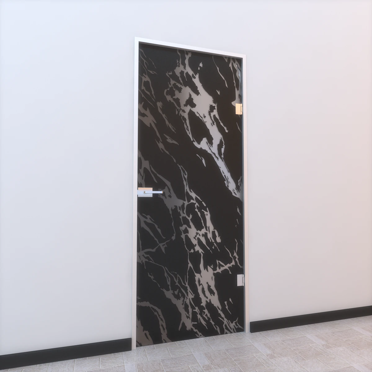 glass door z 007 3D Model .c4d .max .obj .3ds .fbx .stl .blend 