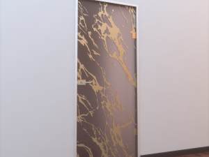 glass door z 007 3D 模型