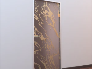 glass door z 007 3D Model