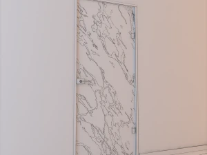 glass door z 007 3D Model