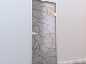 glass door z 008 3D मॉडल
