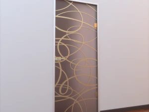 glass door z 008 3D Model