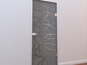 glass door z 008 3D मॉडल