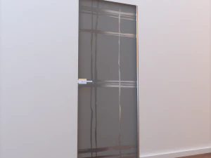 porta de vidro l 001 Modelo 3D