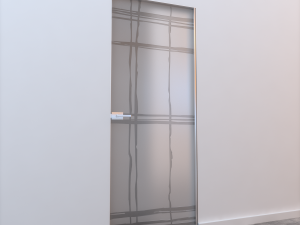 glass door l 001 Modello 3D