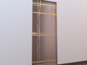glass door l 001 Modello 3D