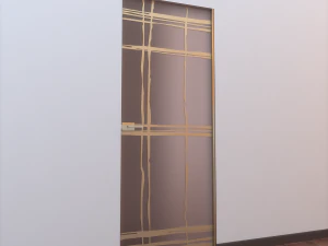 glass door l 001 3D Model