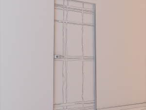 glass door l 001 Modello 3D