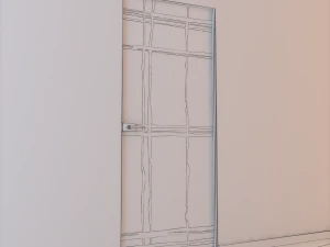 glass door l 001 3D Model
