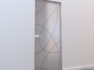 glass door l 002 3D 모델