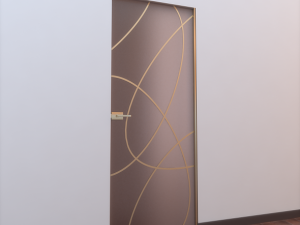 glass door l 002 3D 모델