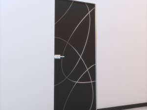 glass door l 002 3D 모델