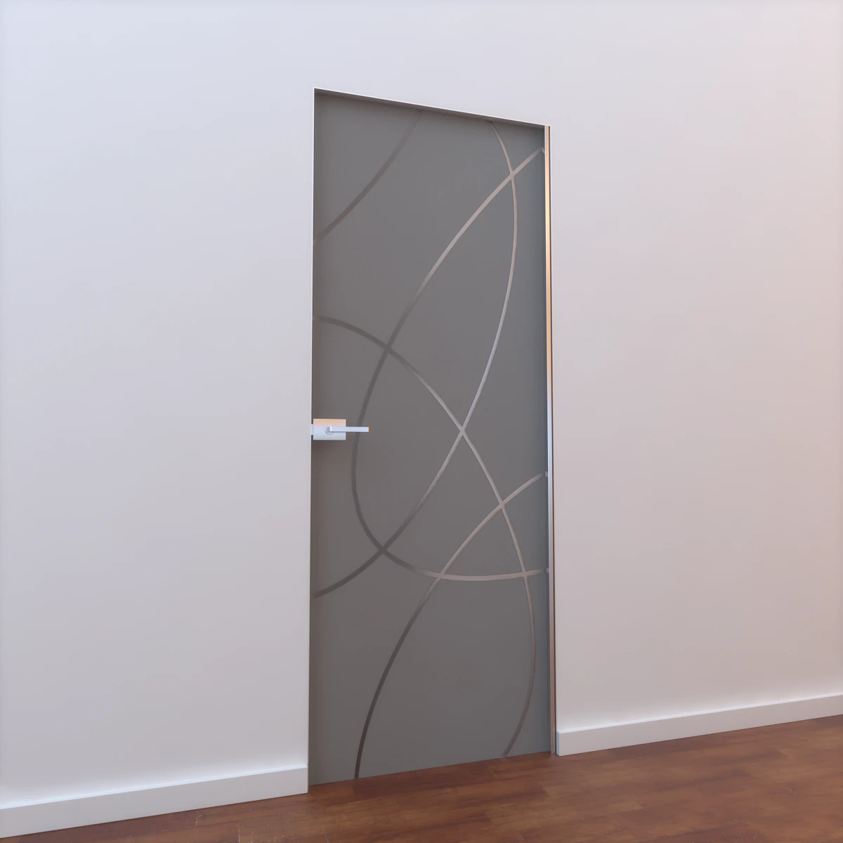 glass door l 002 3D Model .c4d .max .obj .3ds .fbx .stl .blend