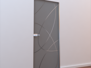 glass door l 002 3D Model