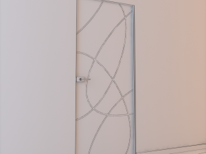 glass door l 002 3D 모델