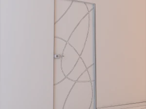 glass door l 002 3D Model