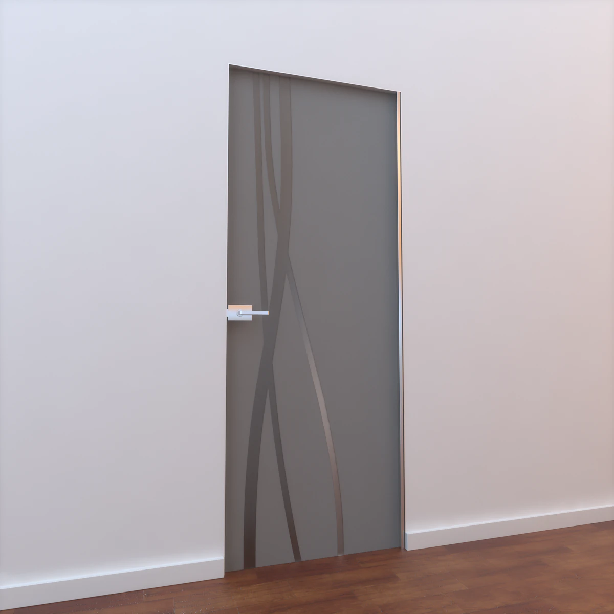 glass door l 003 3D Model .c4d .max .obj .3ds .fbx .stl .blend